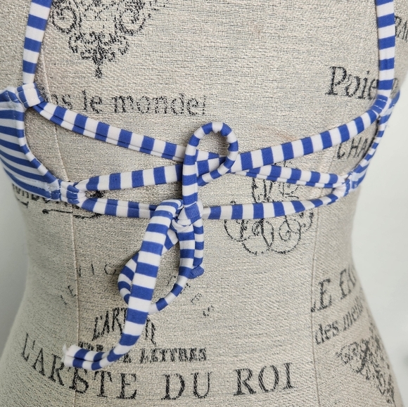 Roxy Stripe Halter Bikini Top - Picture 8 of 11